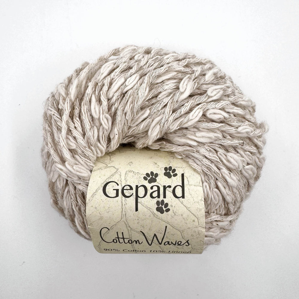 Cotton Waves fra Gepard garn i lys beige