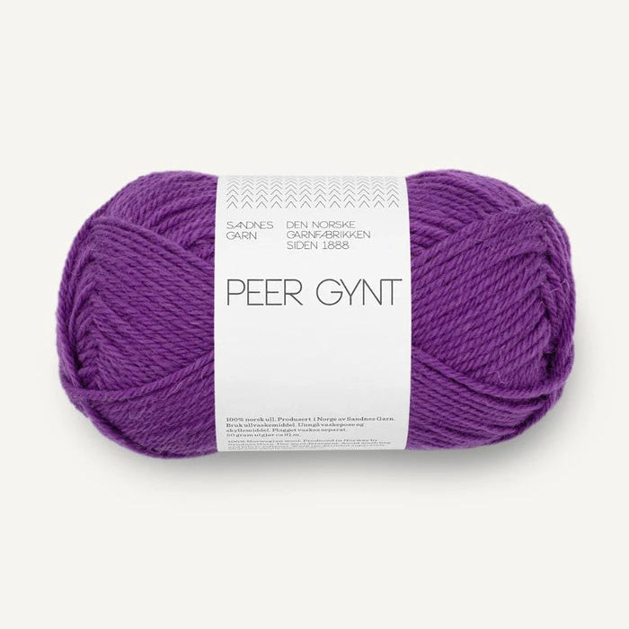 Peer Gynt garn fra Sandnes i lilla