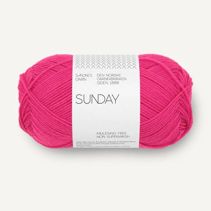 Sunday garnnøgle i pink