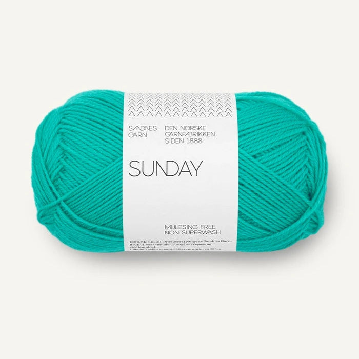 Sunday garnnøgle i mintgrøn