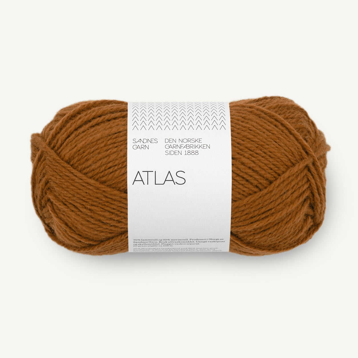 Atlas Sandnes monks robe brun merino. Nyt garn fra Sandnes.