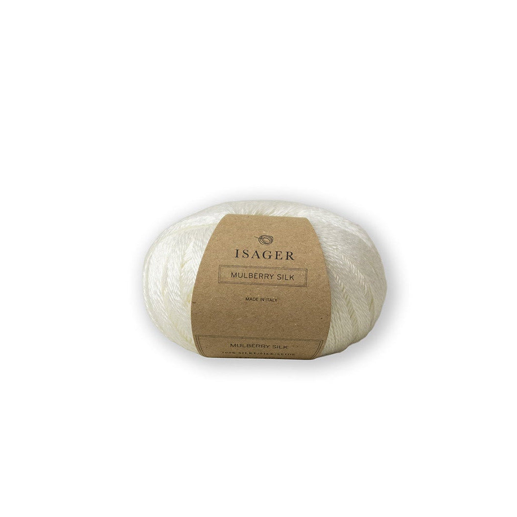 Isager Mulberry Silk i hvid