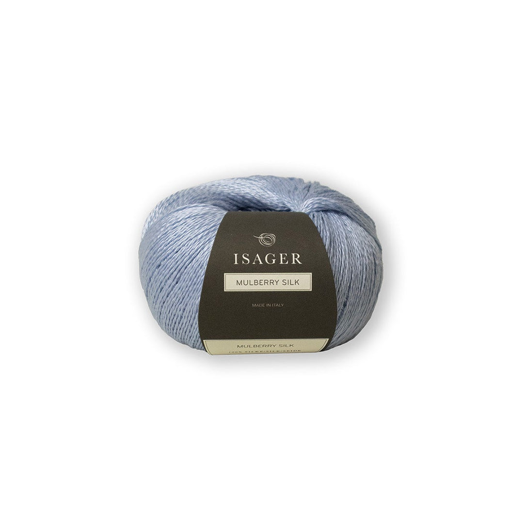 Isager Mulberry Silk i lysblå