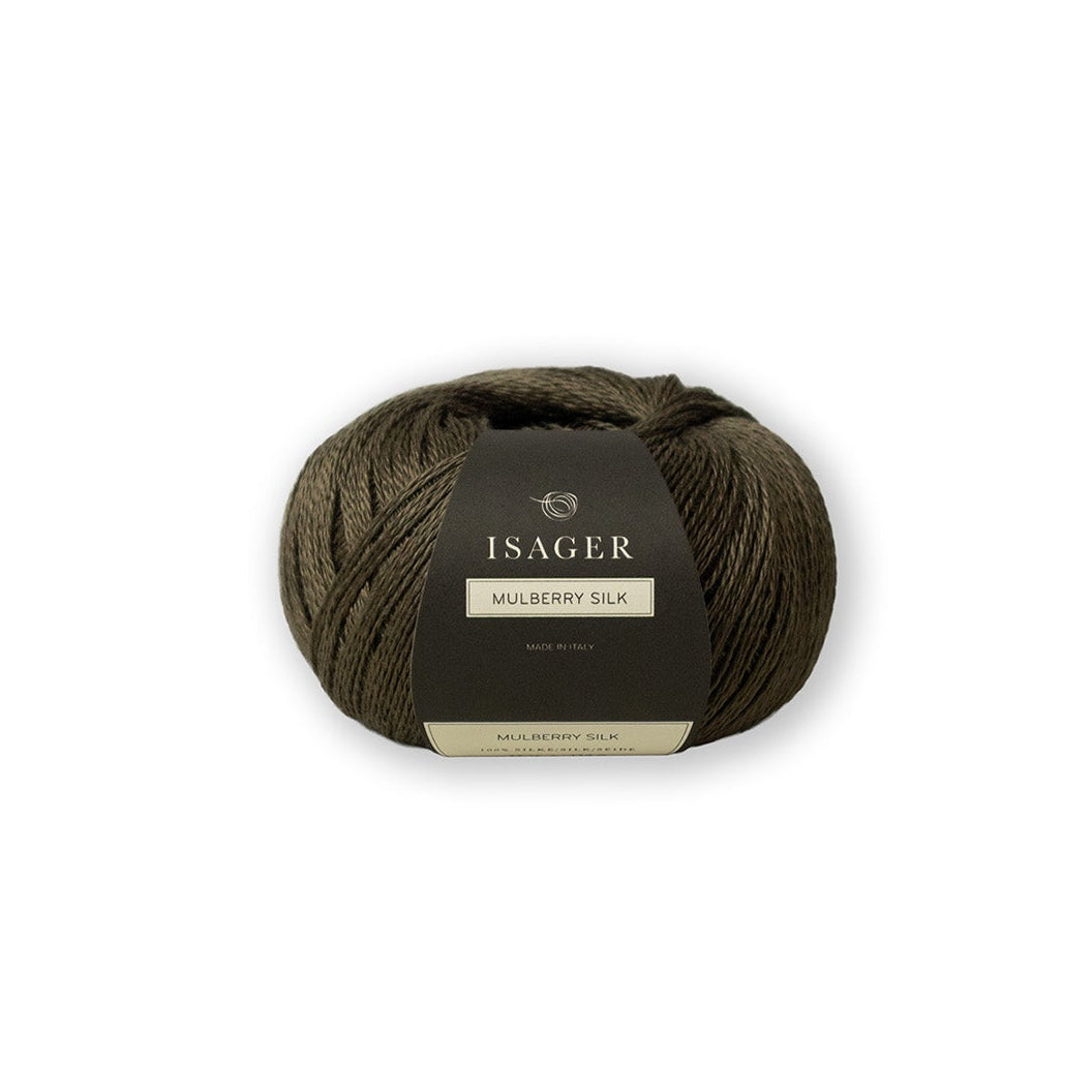 Isager Mulberry Silk i farven Khaki