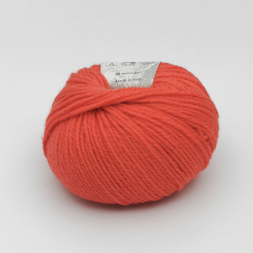 Merino og alpakkagarn Pura Lana fra Gepard Garn i orange
