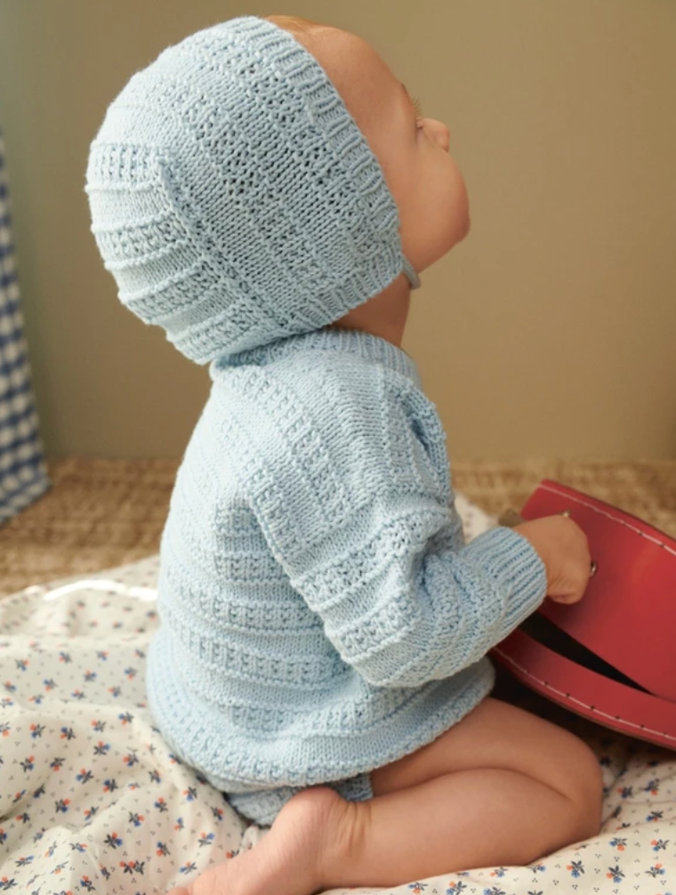 2407 Nr. 1 Fillip Sweater, Diaper Pants & Bonnet
