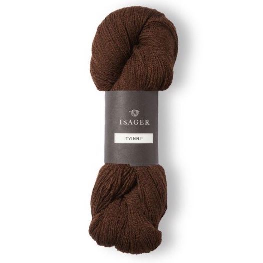 Tvinni fra Isager i farve 34, brun