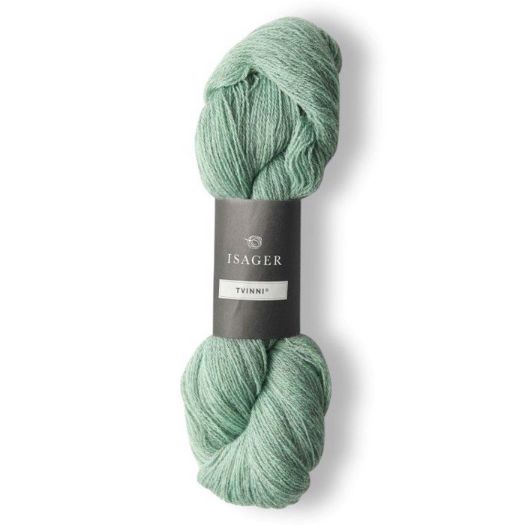 Tvinni fra Isager i farve 46s, lys mint