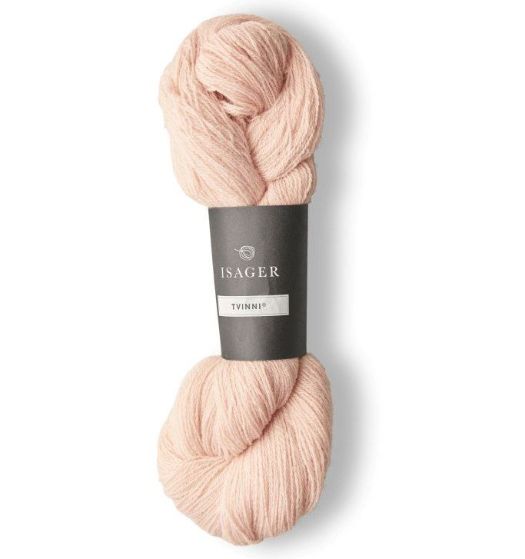 Tvinni fra Isager i farve 61, lys rosa