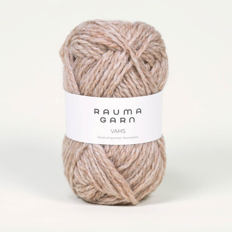 Rauma Garn Vams Beige Melert