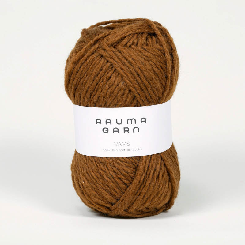 Rauma Garn Vams Mørk Kamel Brun