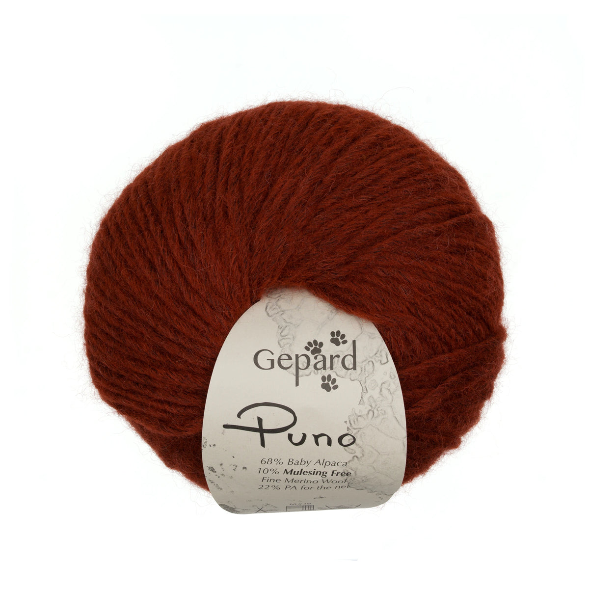 Gepard Garn Puno i rustrød