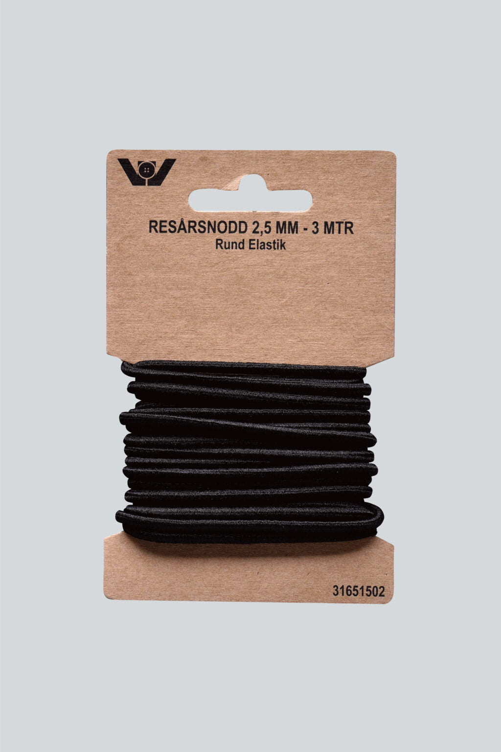 Rund elastik 1,5 mm - 2,5 mm