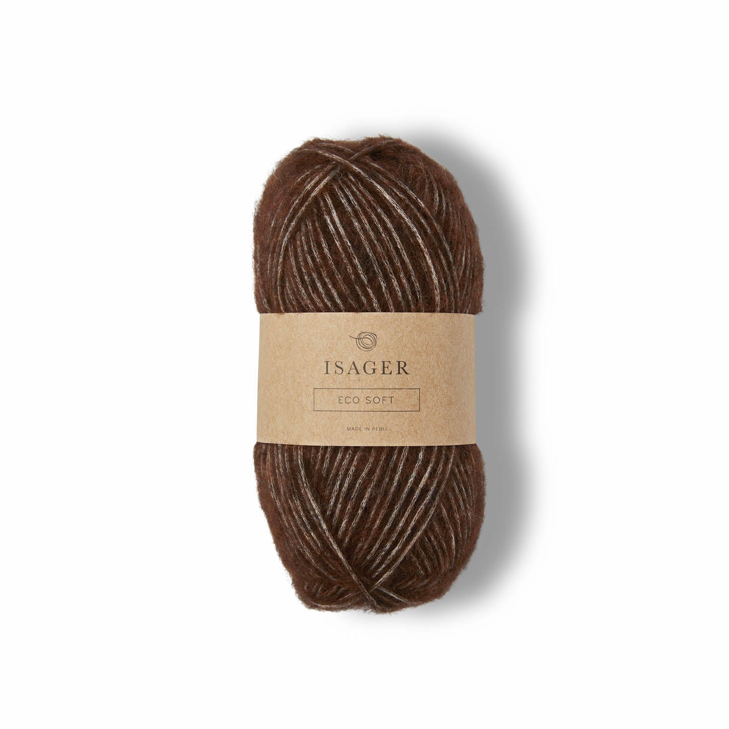 Mørk brun Isager Eco Soft color E8S