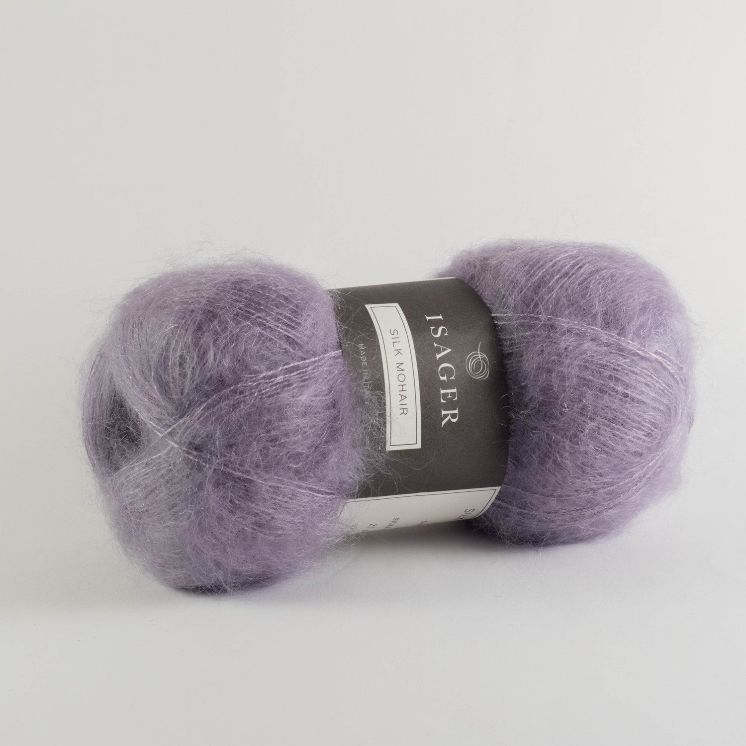 Silk Mohair fra Isager garn i farve 12 lys lilla