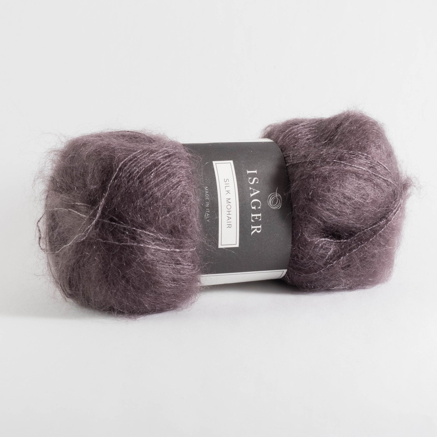 Isager Silk Mohair i farve 60, gråbrun