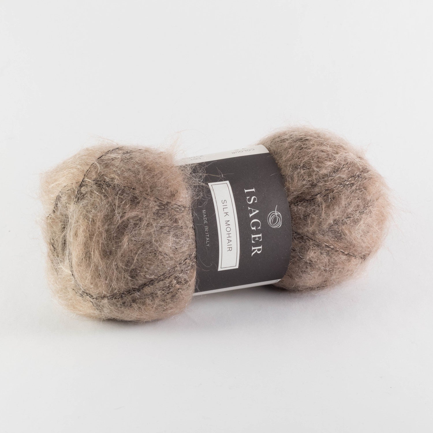 Isager Silk Mohair 7s i mørk beige