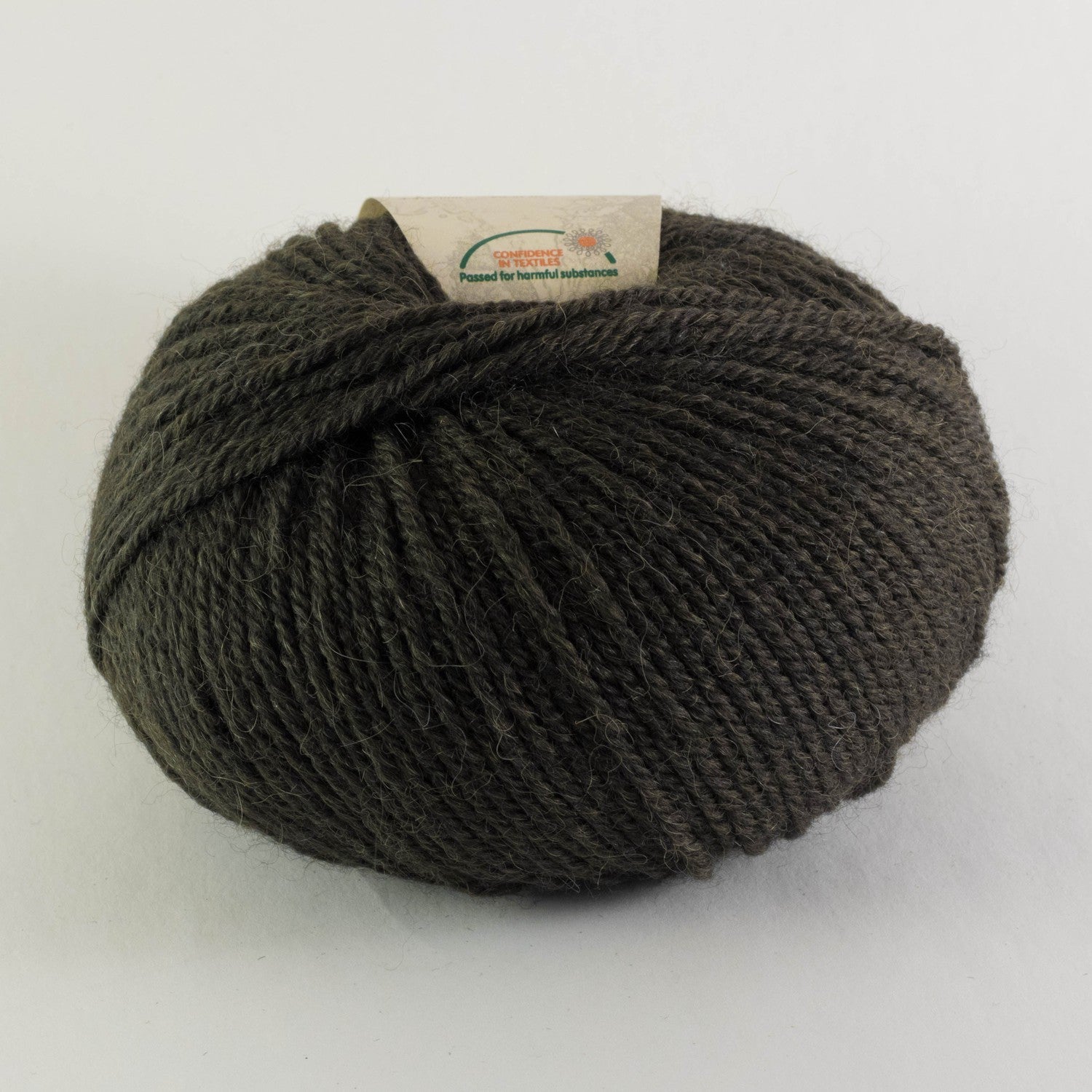 Merino og alpakkagarn Pura Lana fra Gepard Garn i mørk skovgrøn