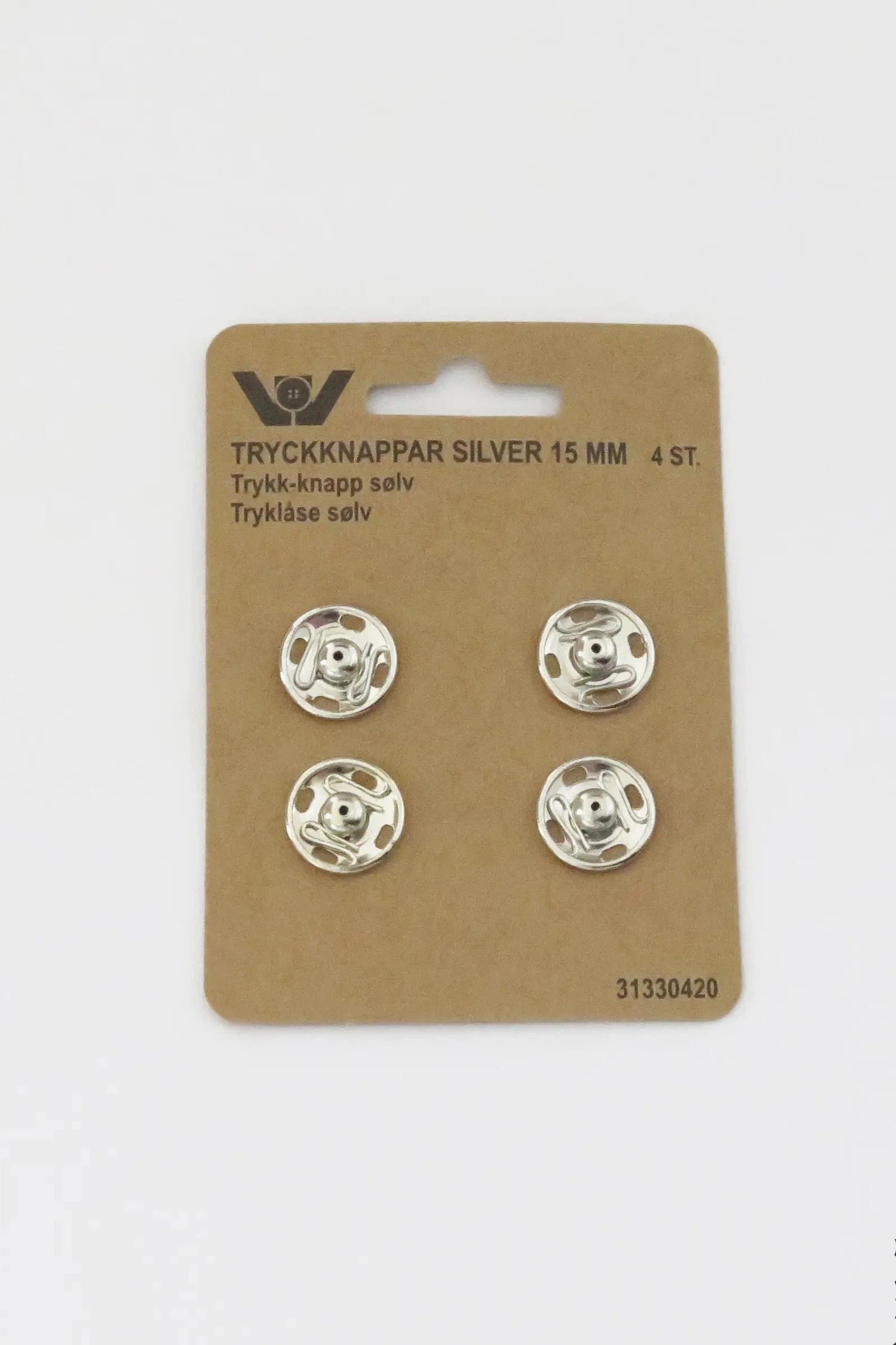 Trykknapper 9-15mm