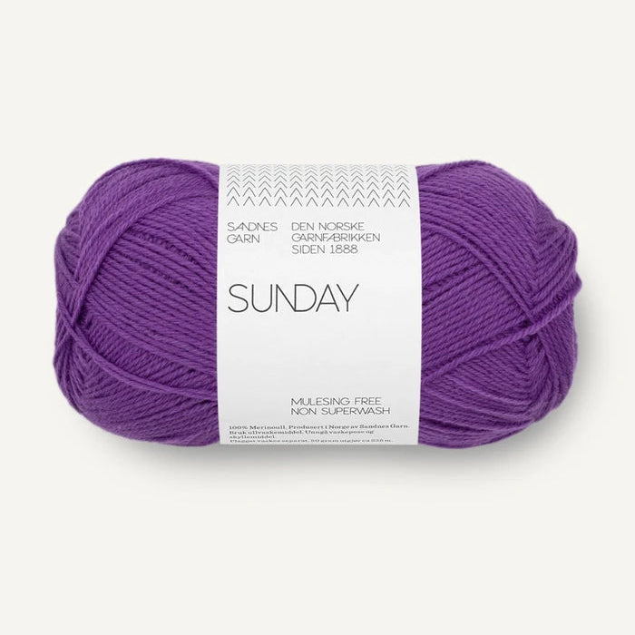 Sunday garnnøgle i lilla