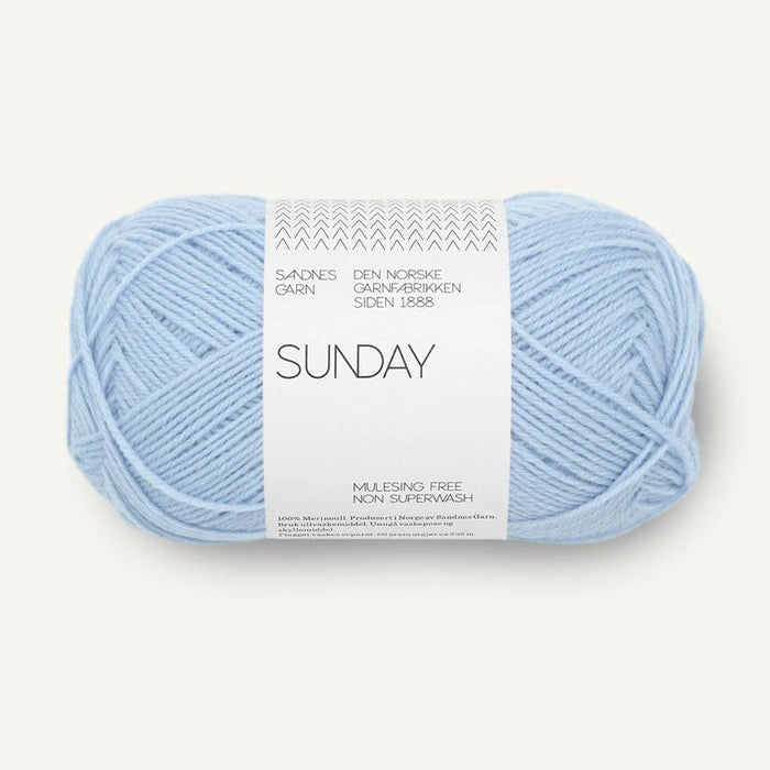 Sunday garnnøgle i lys blå