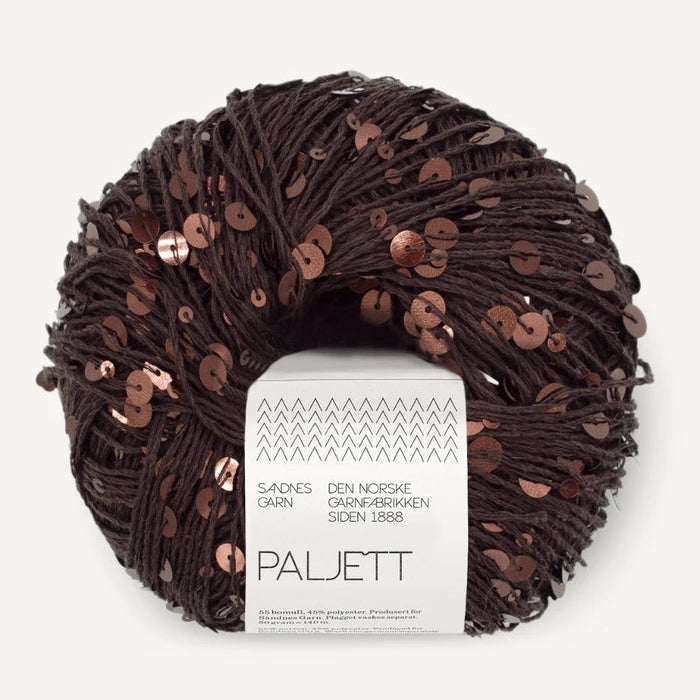 Sandnes Paljett i Espresso Sparkle 3086