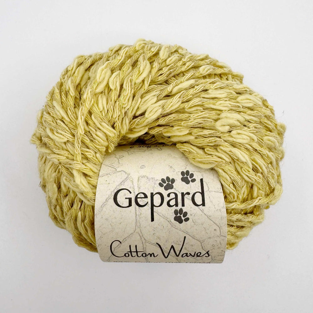 Cotton Waves garn til Wave Tee fra Petiteknit i gul