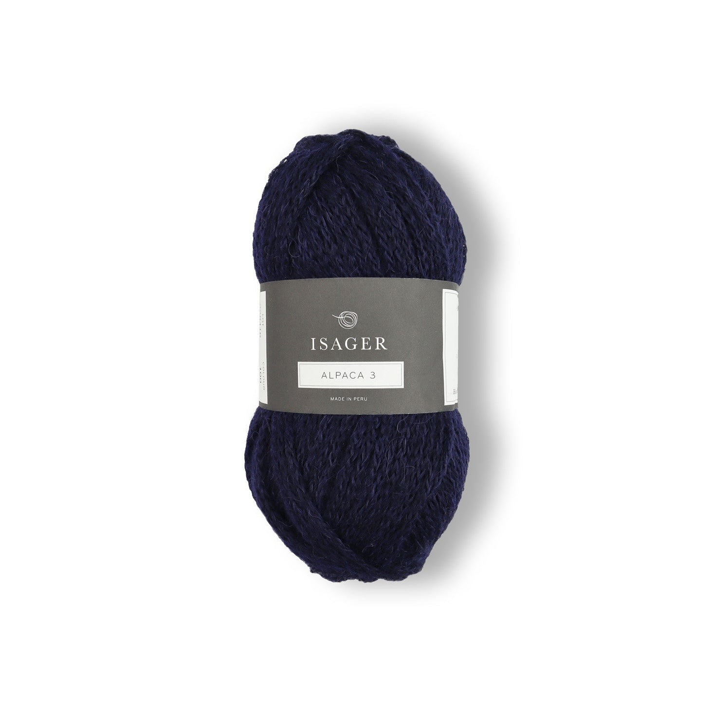 Alpaca 3 fra Isager garn i farve 100 marineblå navy