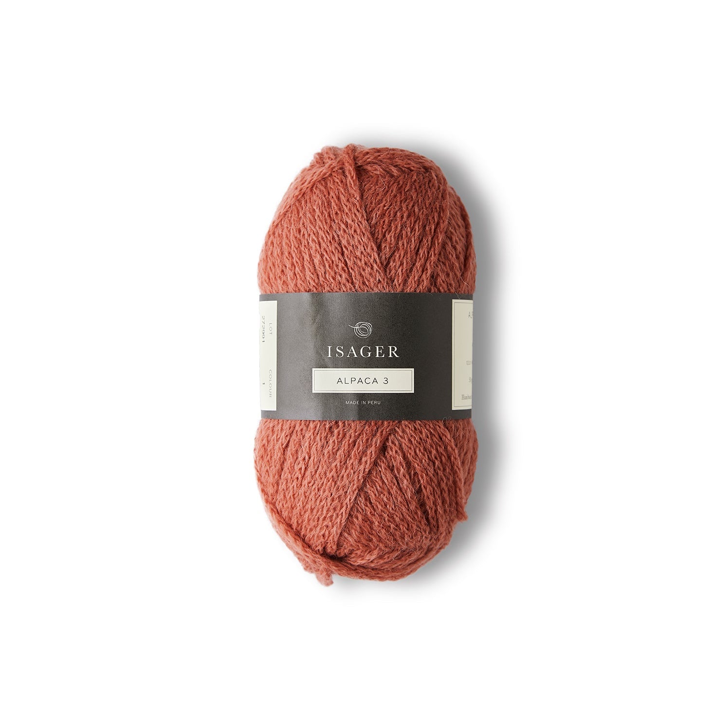Isager alpaca 3 i farve 1, rød kobber