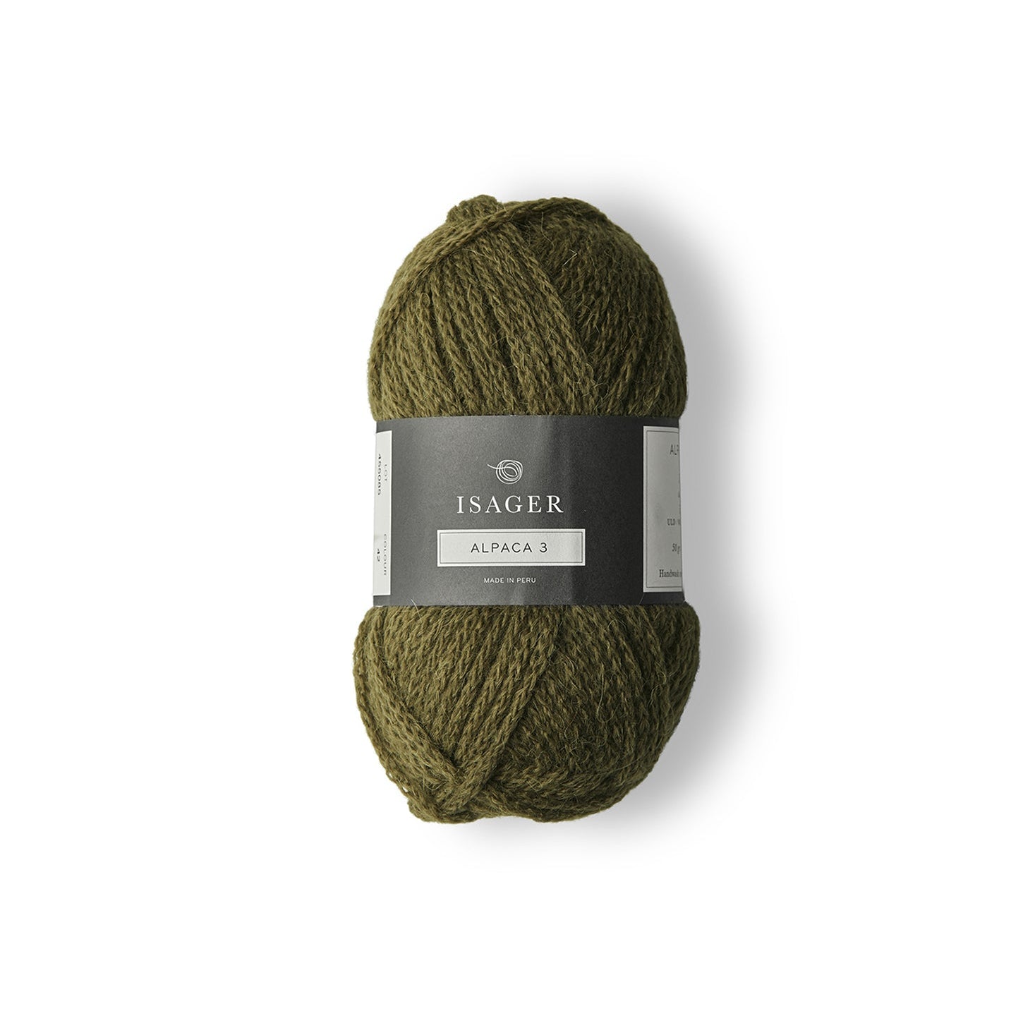 Isager alpaca 3 i farve 34, olivengrøn