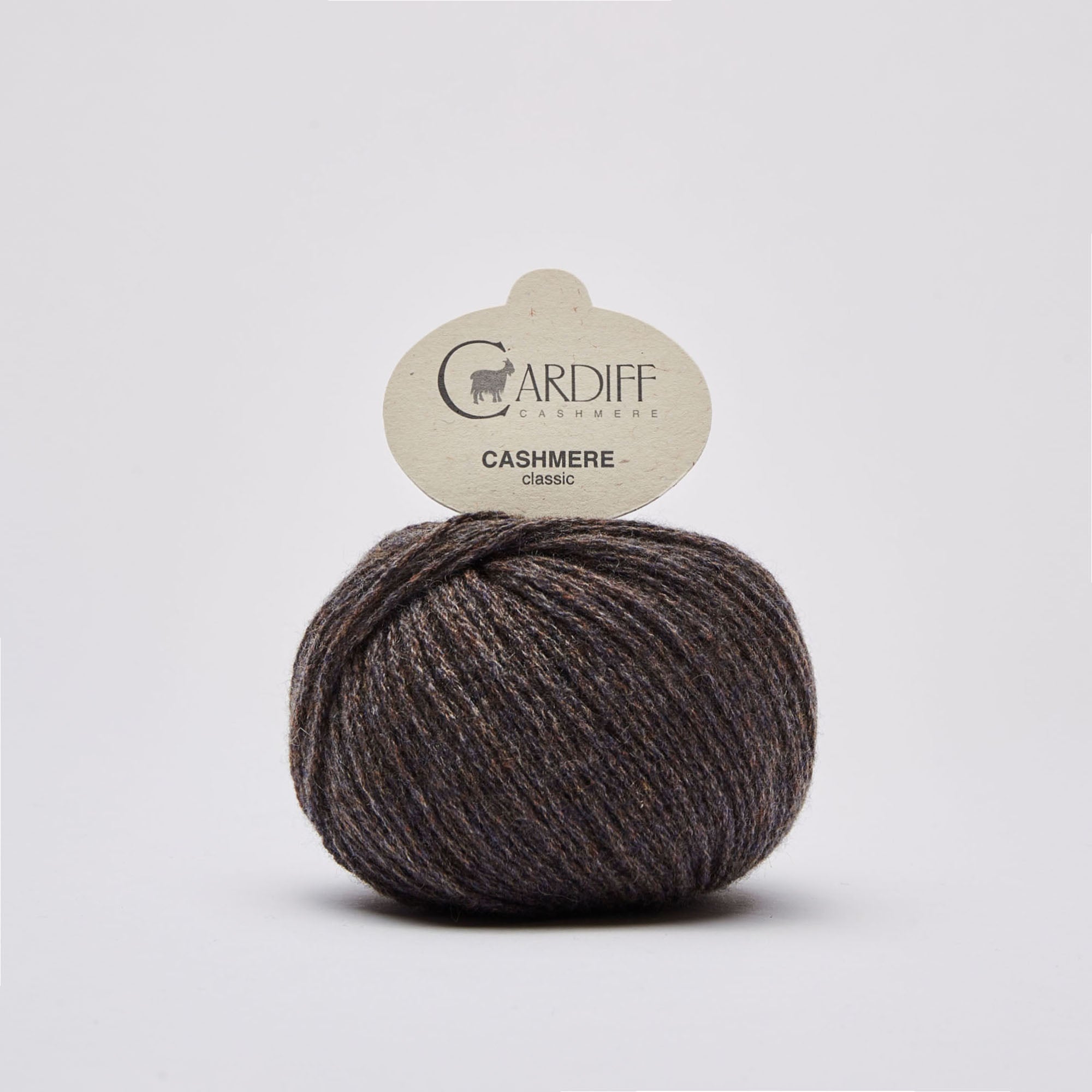 Brun cashmere garn fra Cardiff Cashmere
