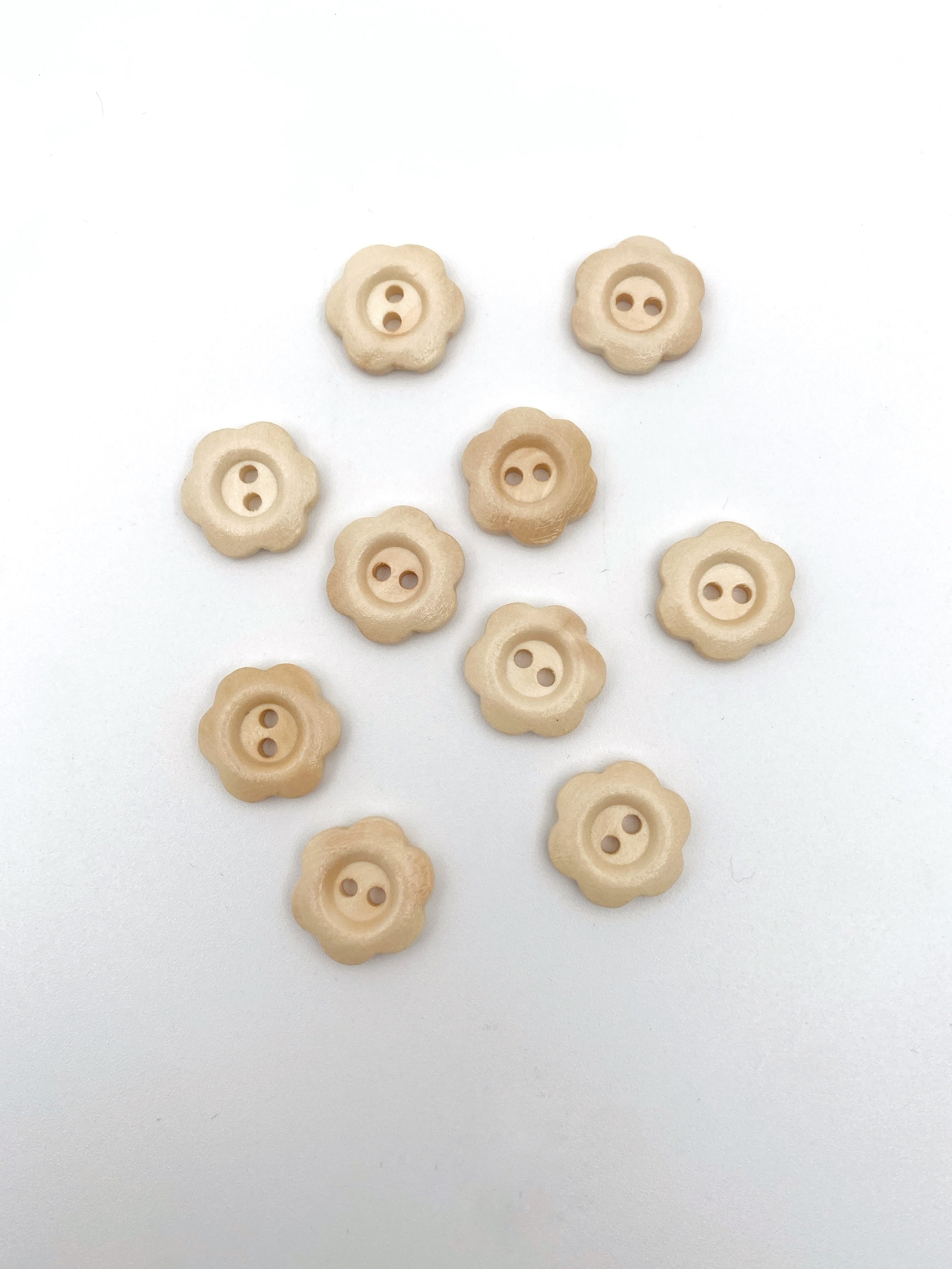 (K306) Blomst Natur - 15 mm