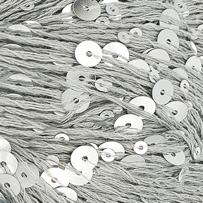 Sandnes Paljett, pailletgarn, sølv grå. Nyt garn fra Sandnes