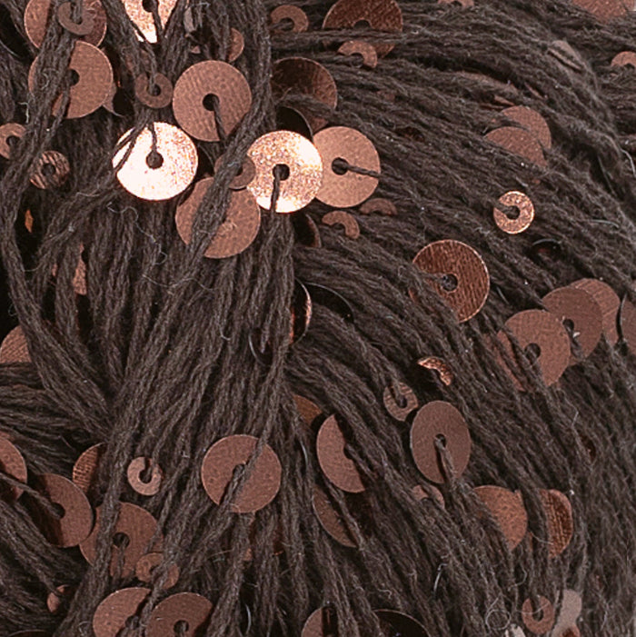 Sandnes Paljett, pailletgarn, brun. Nyt garn fra Sandnes