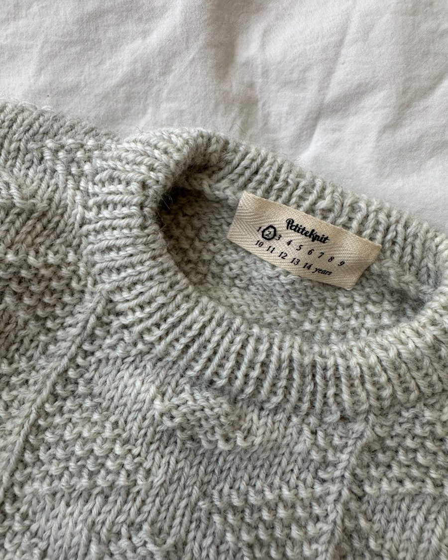 PetiteKnit Label med børnestørrelser