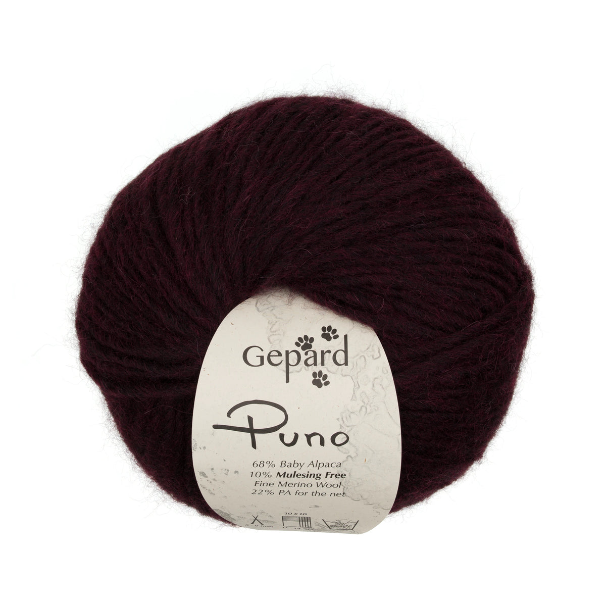 Gepard garn Puno i Bordeaux Burgundy