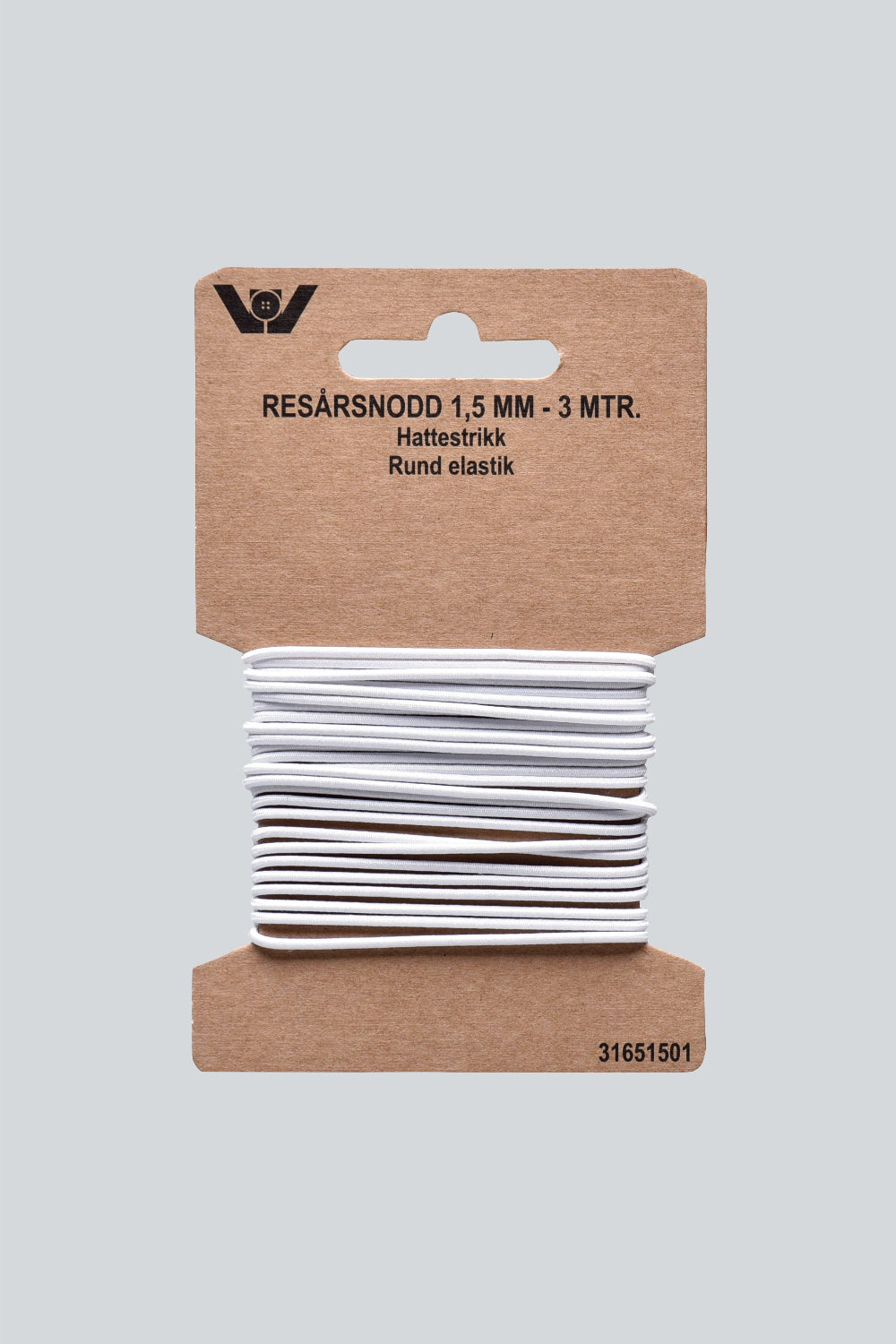 Rund elastik 1,5 mm - 2,5 mm