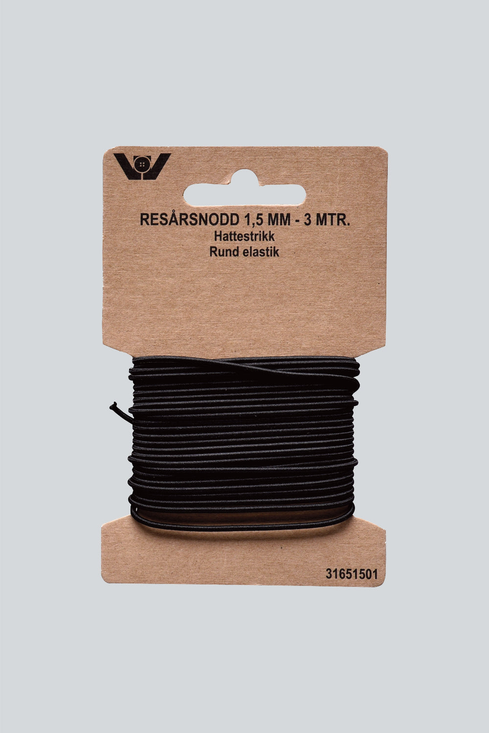 Rund elastik 1,5 mm - 2,5 mm