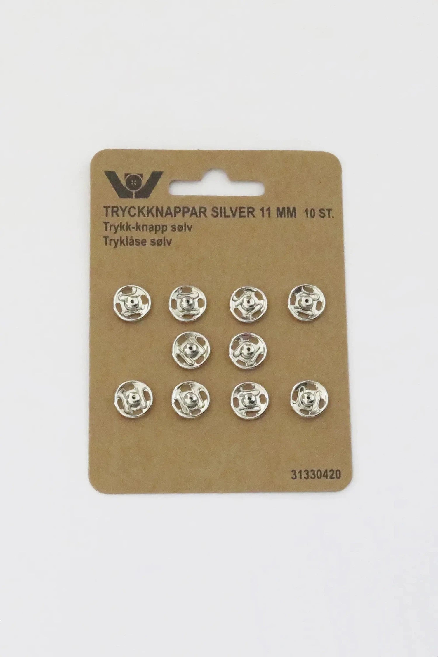 Trykknapper 9-15mm
